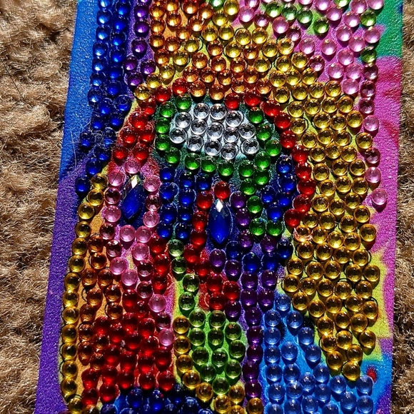 Puppy Multicolor Leather Bookmark - Picture 3 of 6